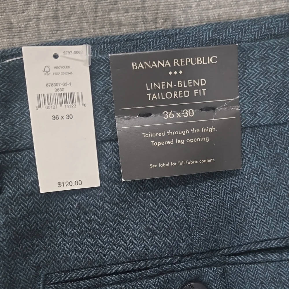Banana Republic Men's Dark Teal Pants